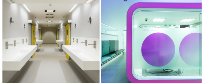 Hospital and Dental Clinic featuring Krion K-Life sokid surface